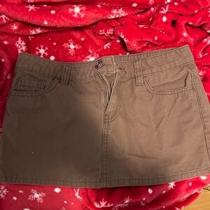 H&M Chocolate Brown Mini Skirt